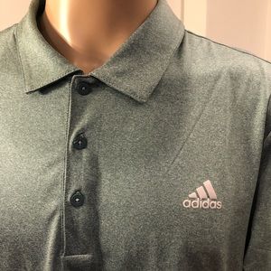 Adidas Golf Polo Heather Green Sz XL